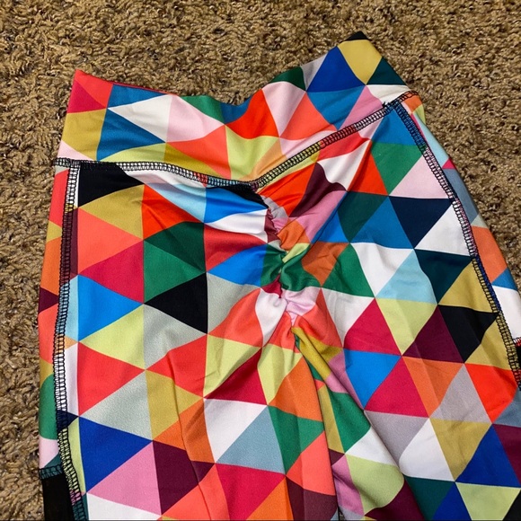 Jed North Colorful Geometric Print Leggings Ruched Butt Women’s Size XS - Picture 8 of 9